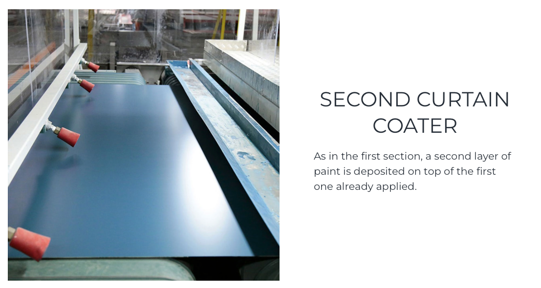 Second curtain coater
