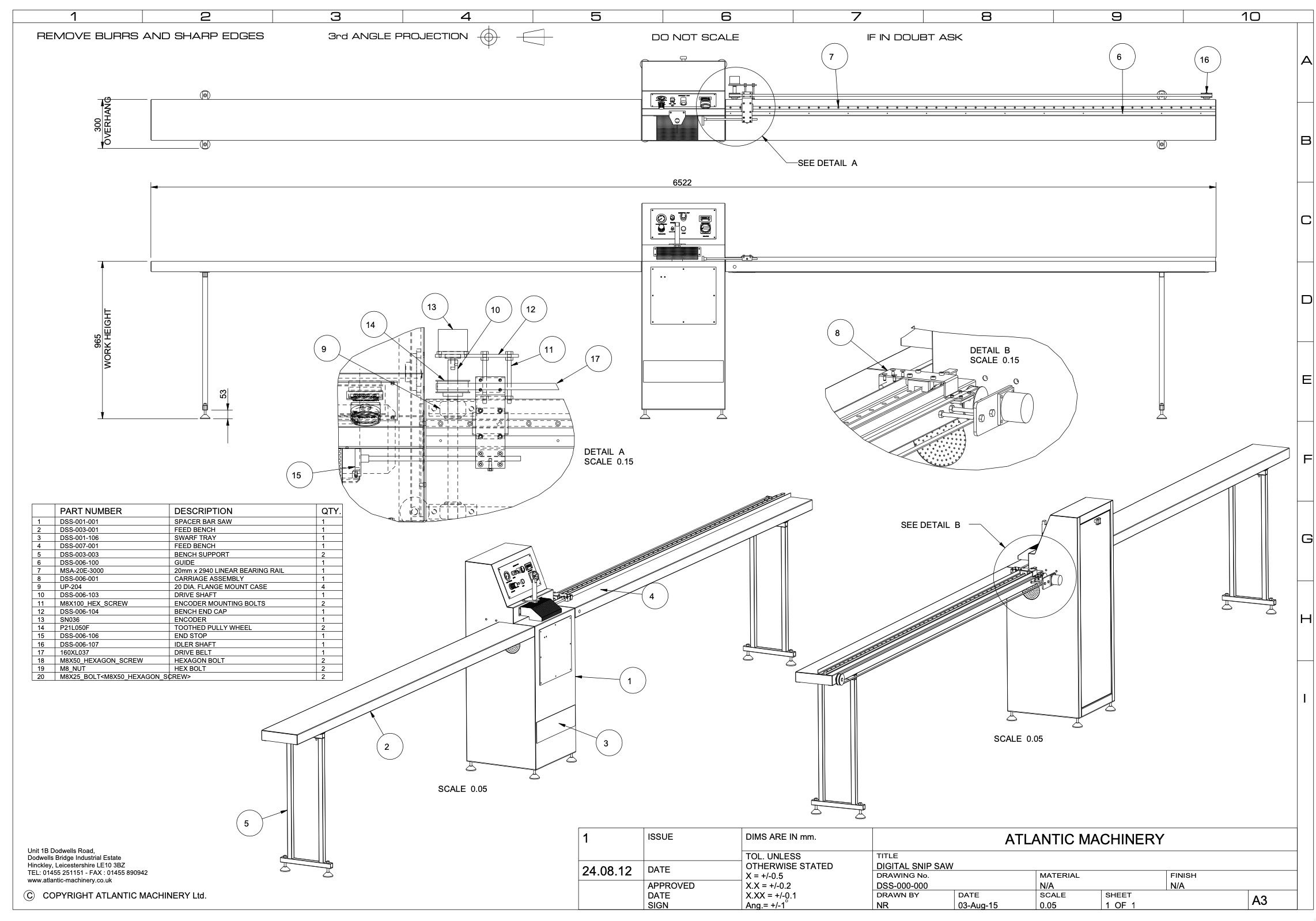 Digital Spacer Bar Saw