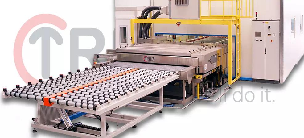 Triulzi automatic laminated glass line, inlet