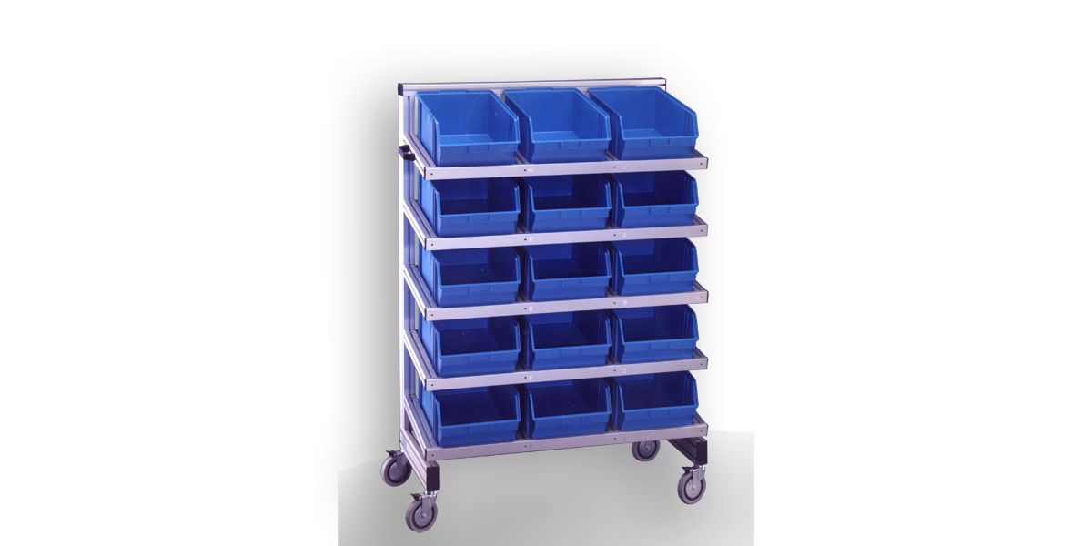 R&R small parts sorting trolley