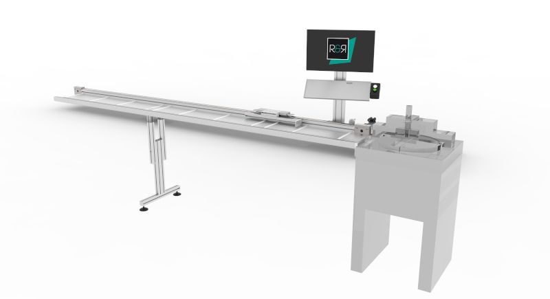 R&R LAS length stop with manual Georgian bar mitre saw