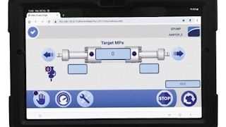 Tablet information CMS Brembana E-Pump Hybrid Waterjet Intensifier
