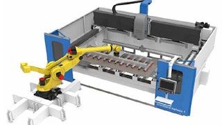Robot loading Cms CNC 