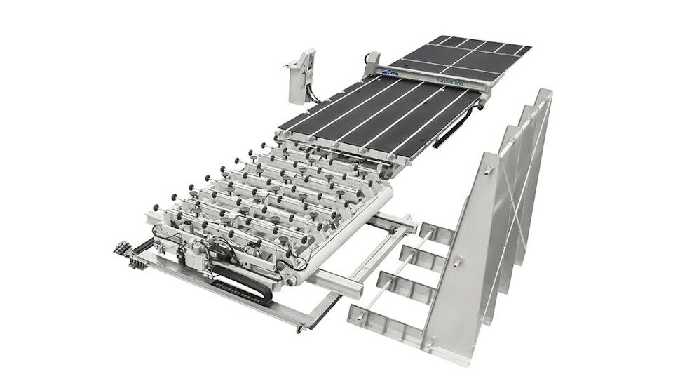 Cms runner glass cutting line 