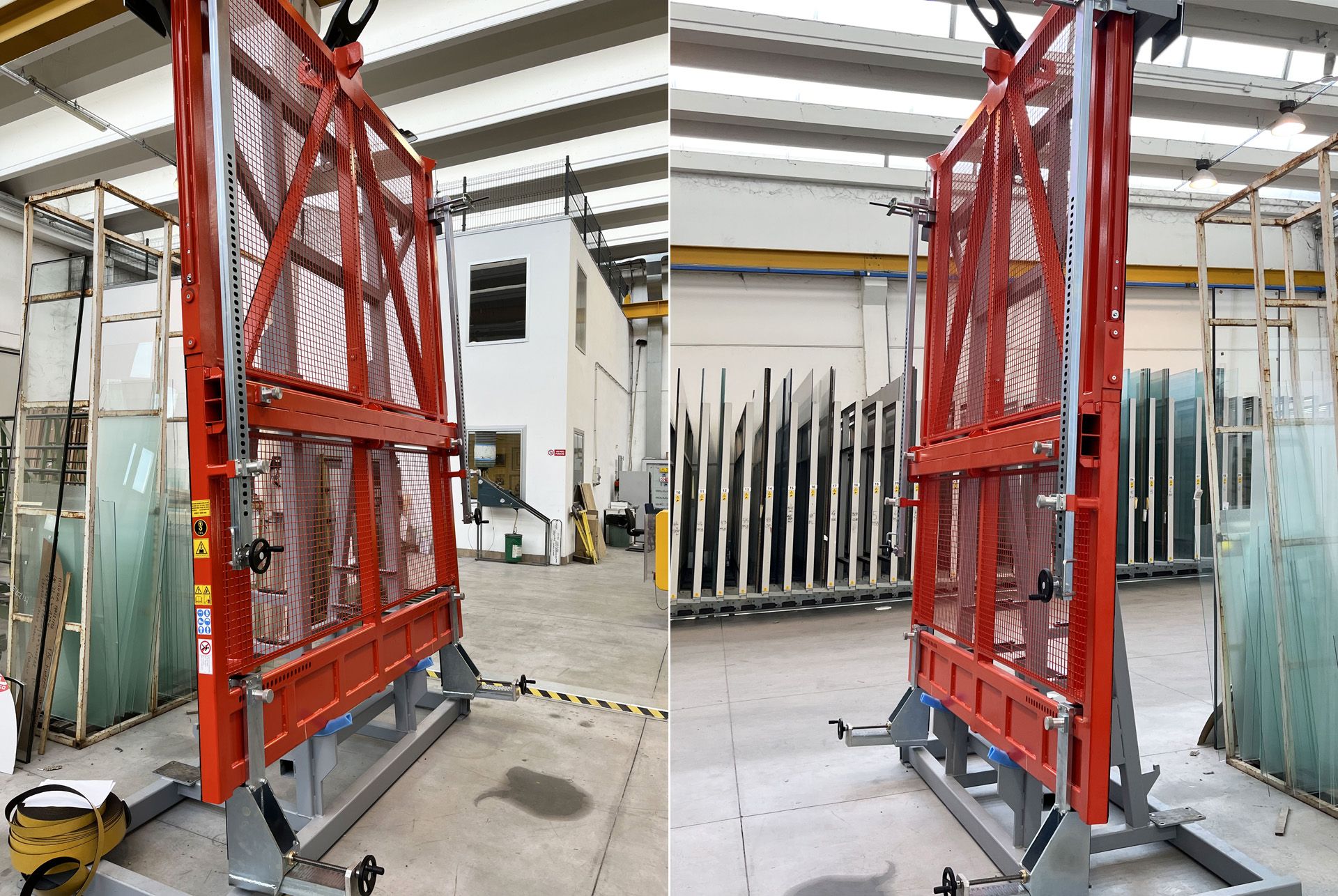 Mistrello lifting grab on its support
