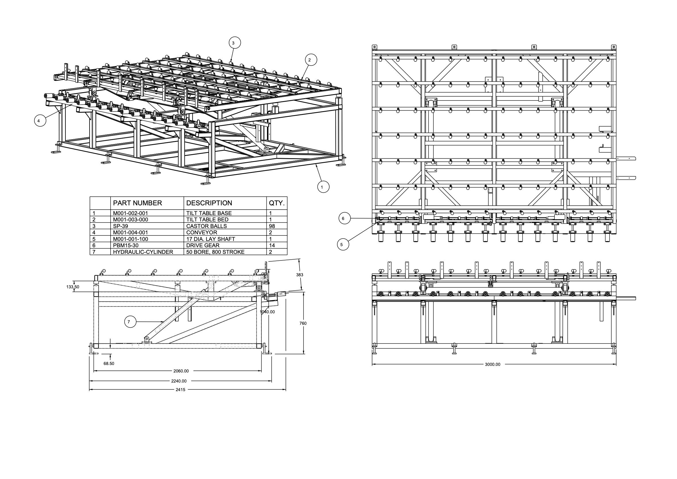 Hydraulic Tilting Table