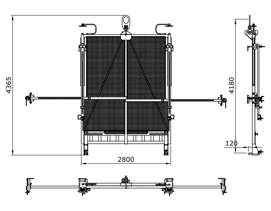 Mistrello LP3000/J dimensions
