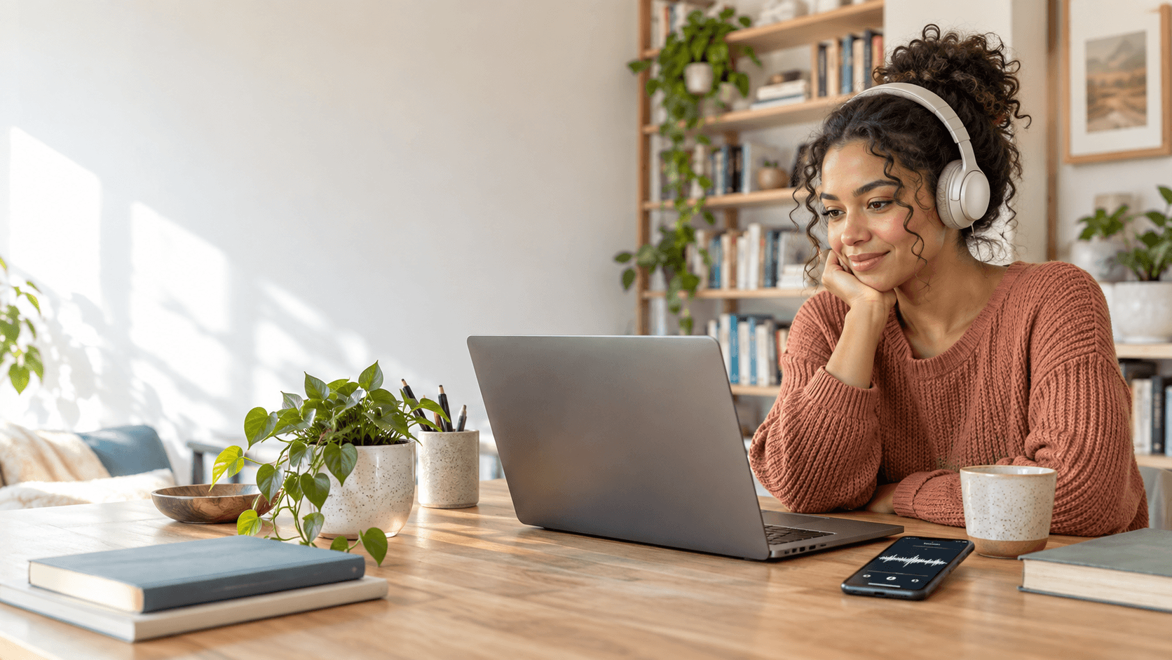 Reader finding free ebooks online and listening with a free PDF reader