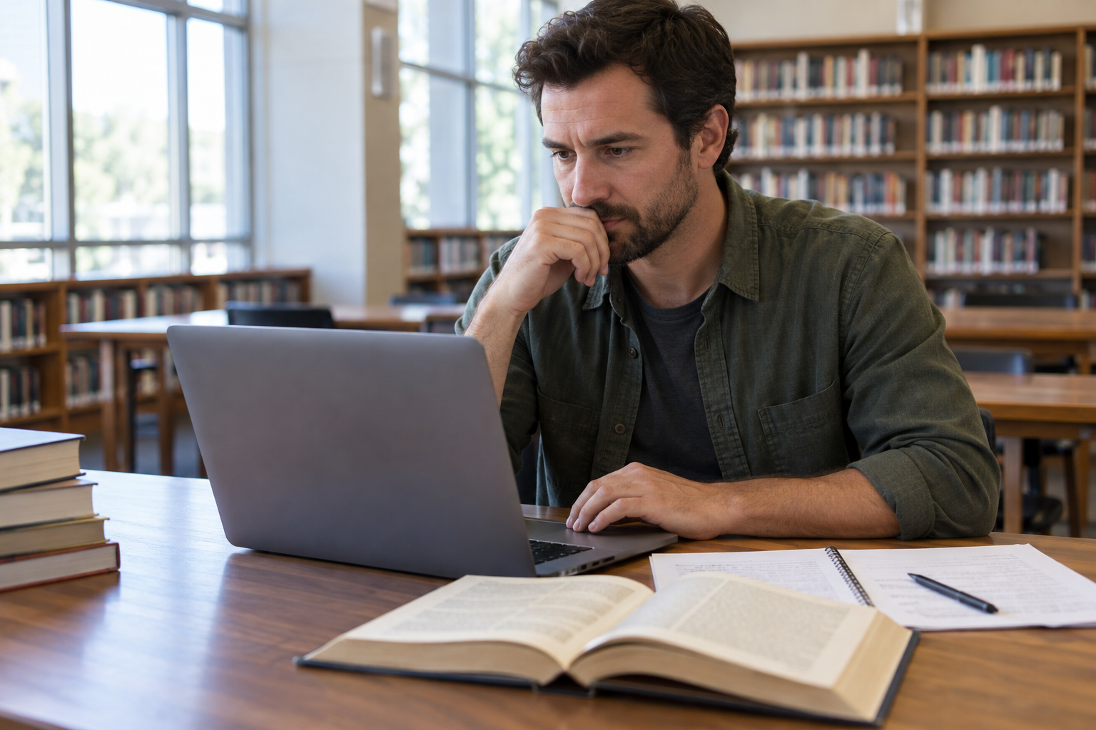 Image description: A realistic reading assessment scene showing an adult learner comparing WPM, recall, reading level, comprehension notes, and a Readify audio retest plan.