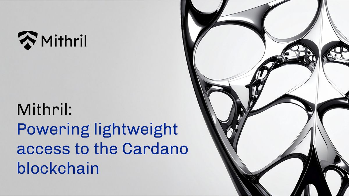 Mithril: powering lightweight access to the Cardano blockchain - Input |  Output