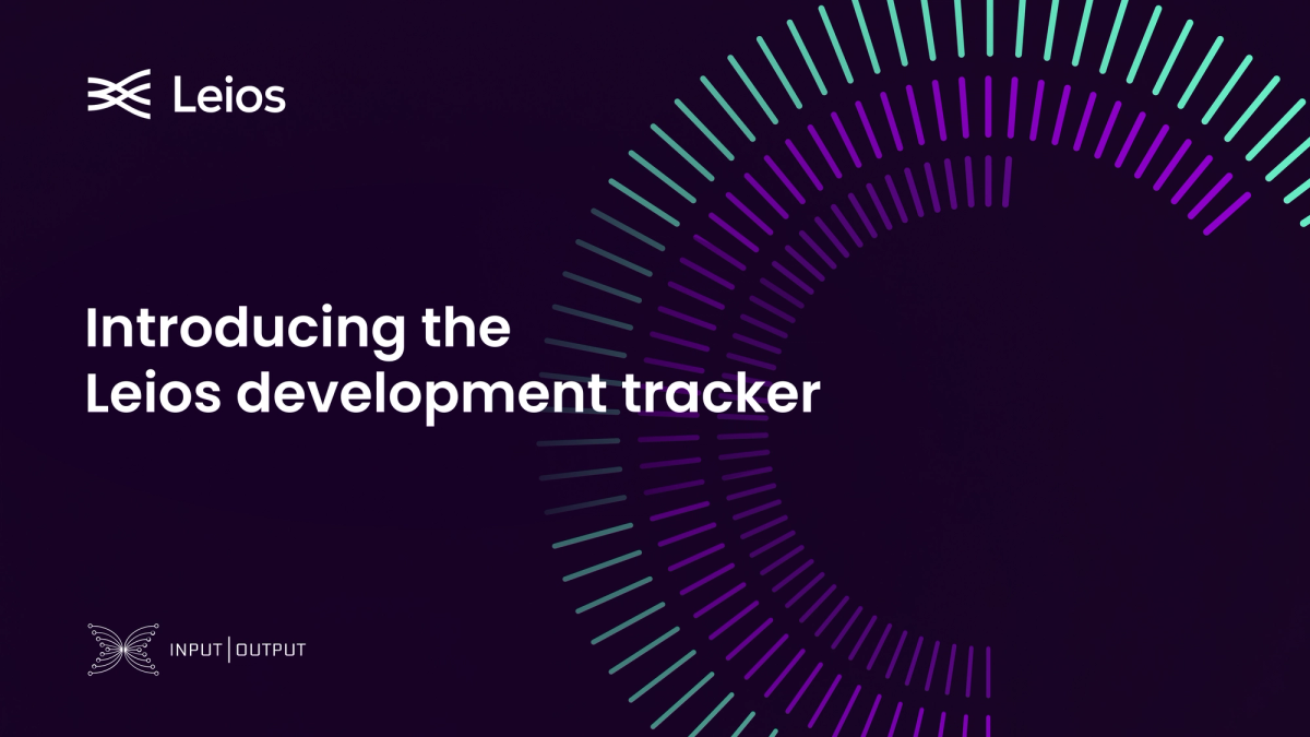 Leios 24/7 development tracker launches - Input | Output