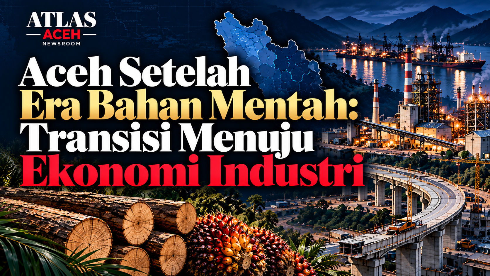 Aceh Setelah Era Bahan Mentah: menguji jalan industrialisasi Aceh dari investasi menuju produksi, pekerjaan, pemasok lokal dan nilai tambah