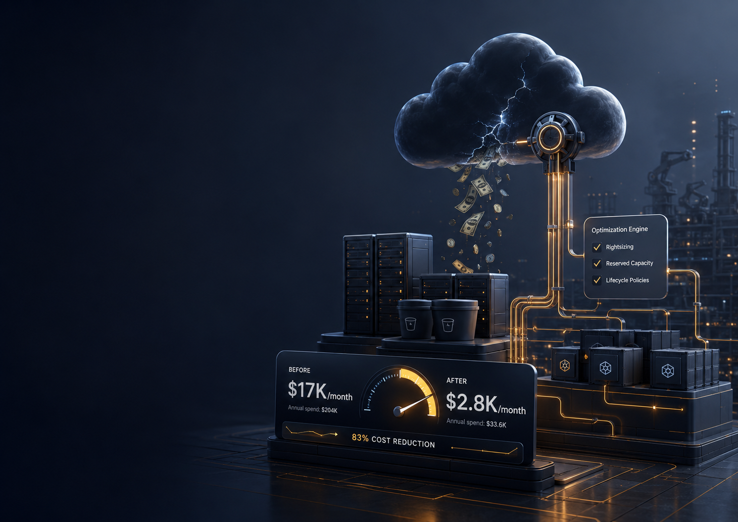 How We Reduced Cloud Infrastructure Cost from $17K/month to $2.8K/month