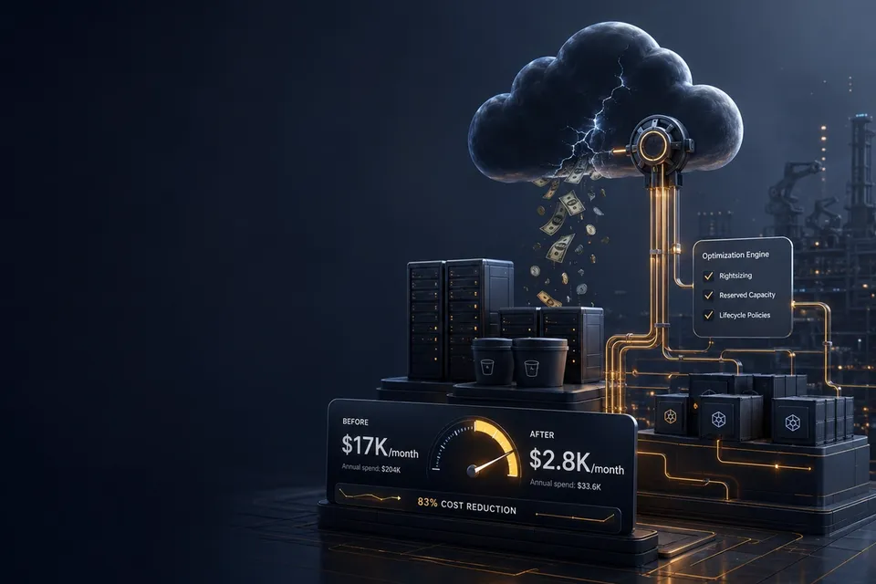 How We Reduced Cloud Infrastructure Cost from $17K/month to $2.8K/month