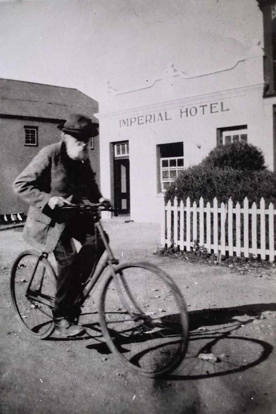 Historic photo of the imperial hotel, Knysna, South Africa