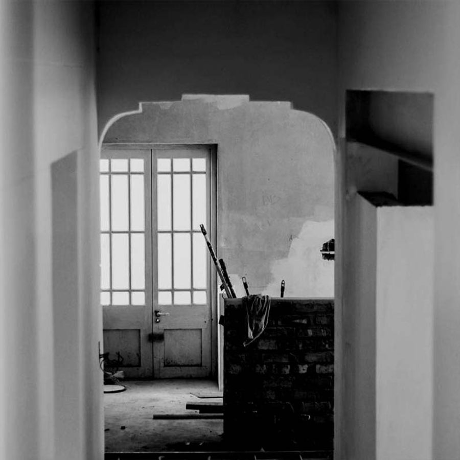 Detail shot from the interior during the refurbishment of The Foundation, Knysna.