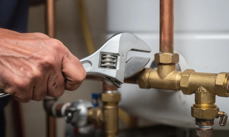 Water heater leaking from the top