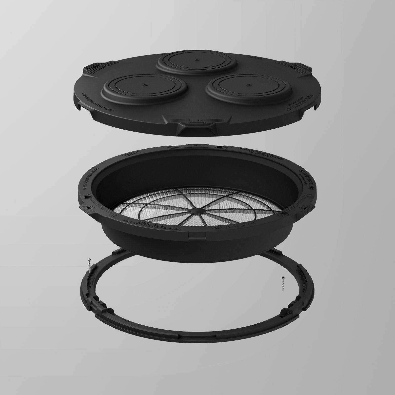 Easy Fit Solid Wall Tank Screen and Cover Kit w/ Screw Down Ring