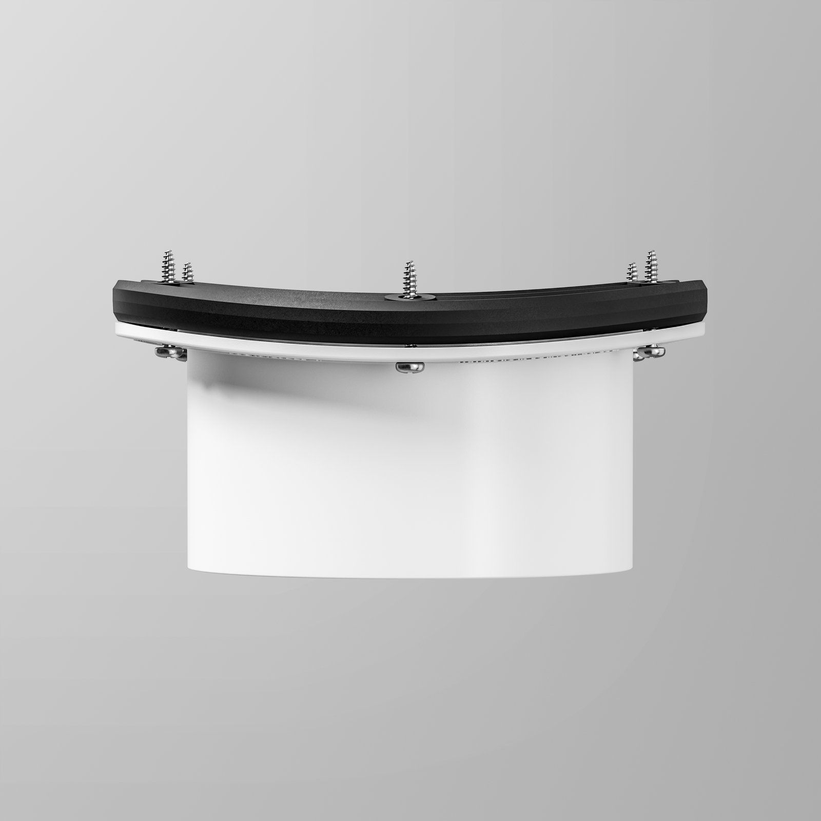 Kit - 100mm Curved Wall Overflow + Gasket + Screws - 2