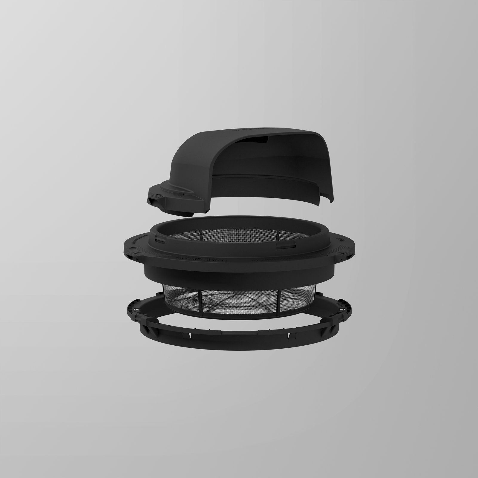 Low Profile Tank Screen 360 Hood Kit w/ Clip on Ring