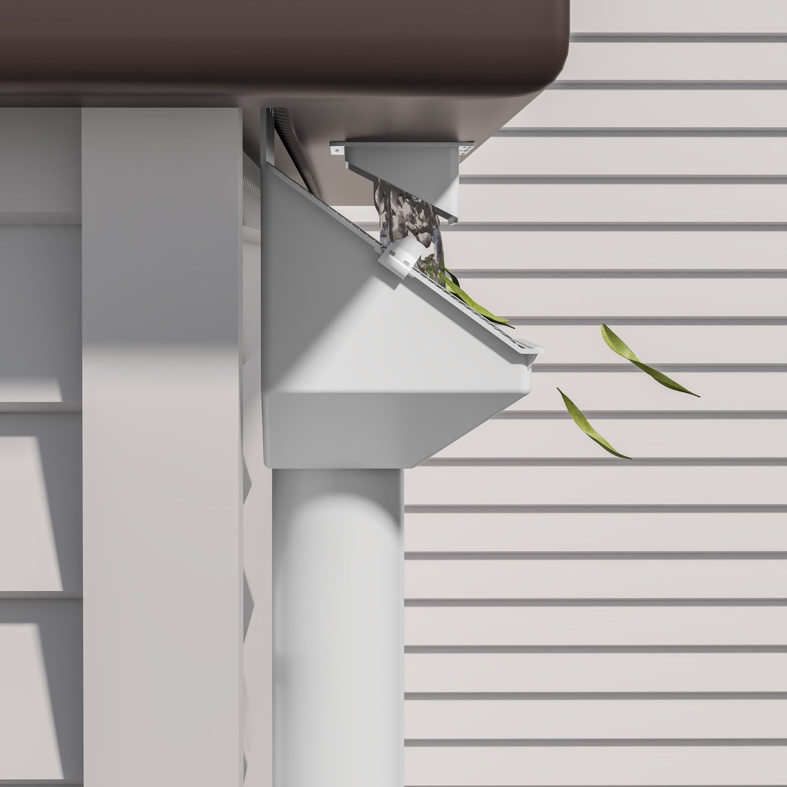 Image for Filter leaves and debris at the downpipe