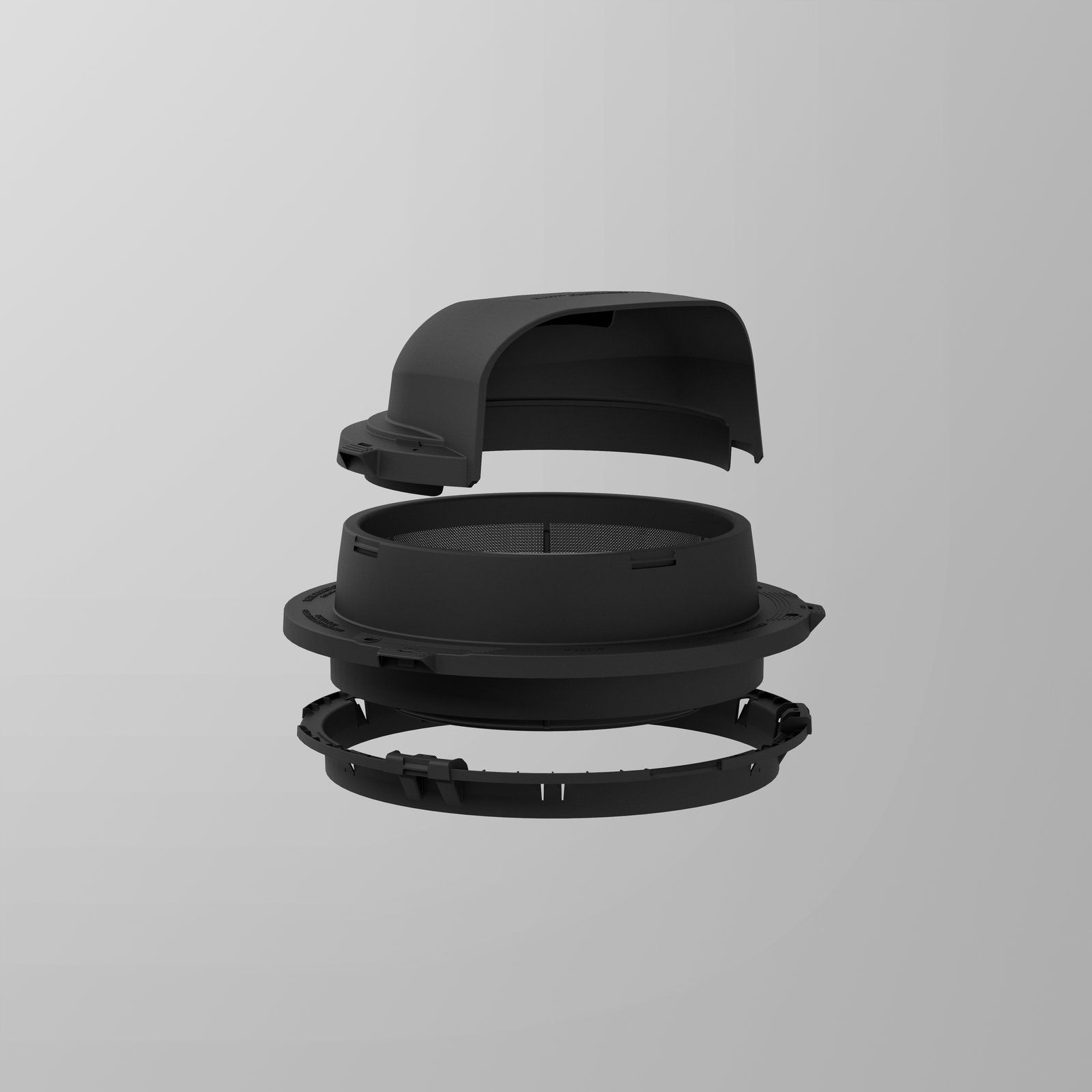 High Wall Tank Screen 360 Hood Kit w/ Clip on Ring - 6