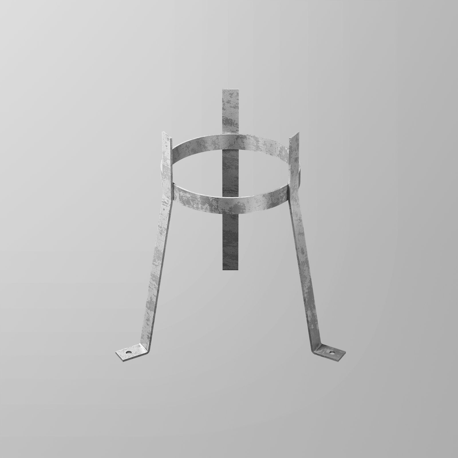 Steel Stand for First Flush Post / Wall with 300mm Chamber - 2
