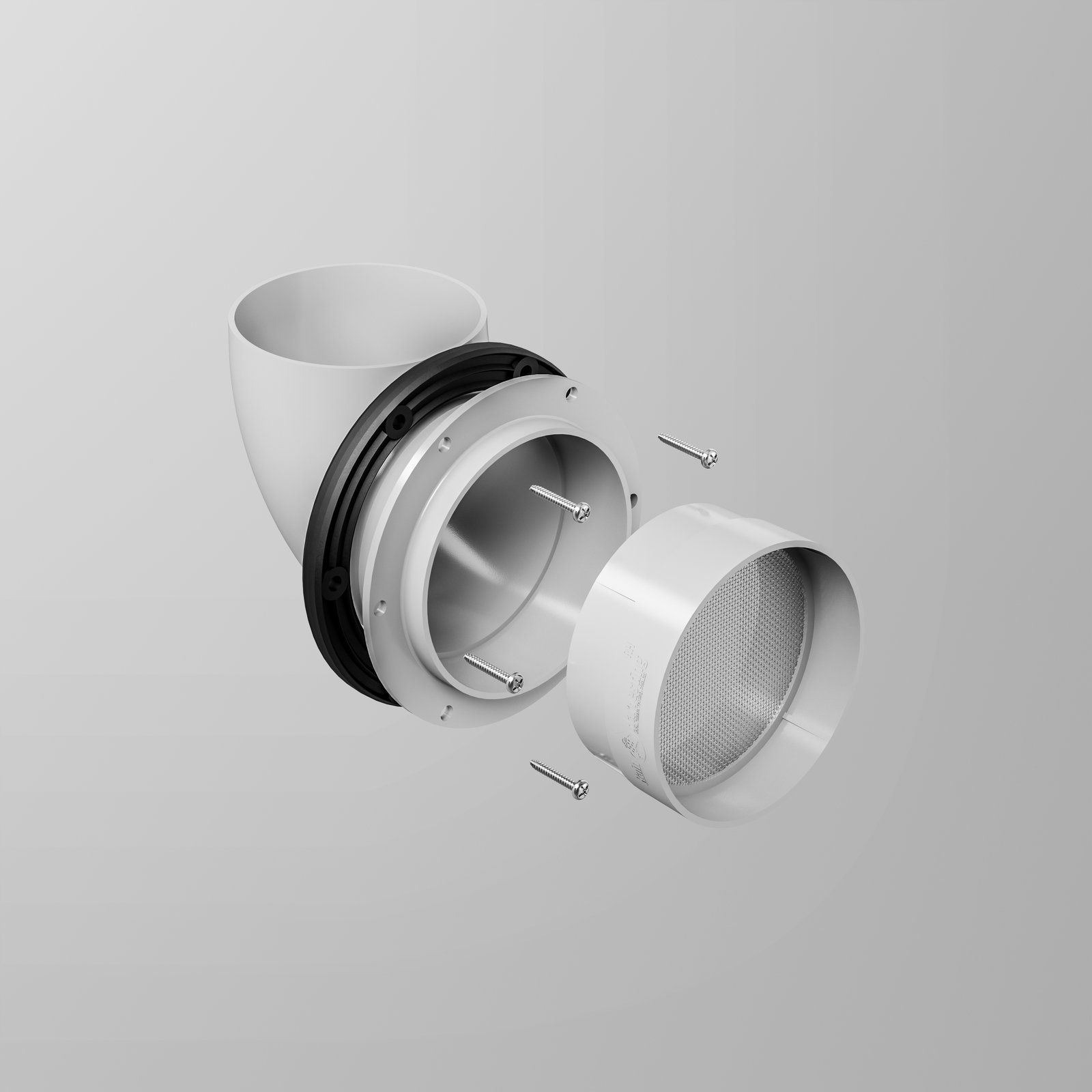 Flanged Tank Overflow Kit High Volume - 4
