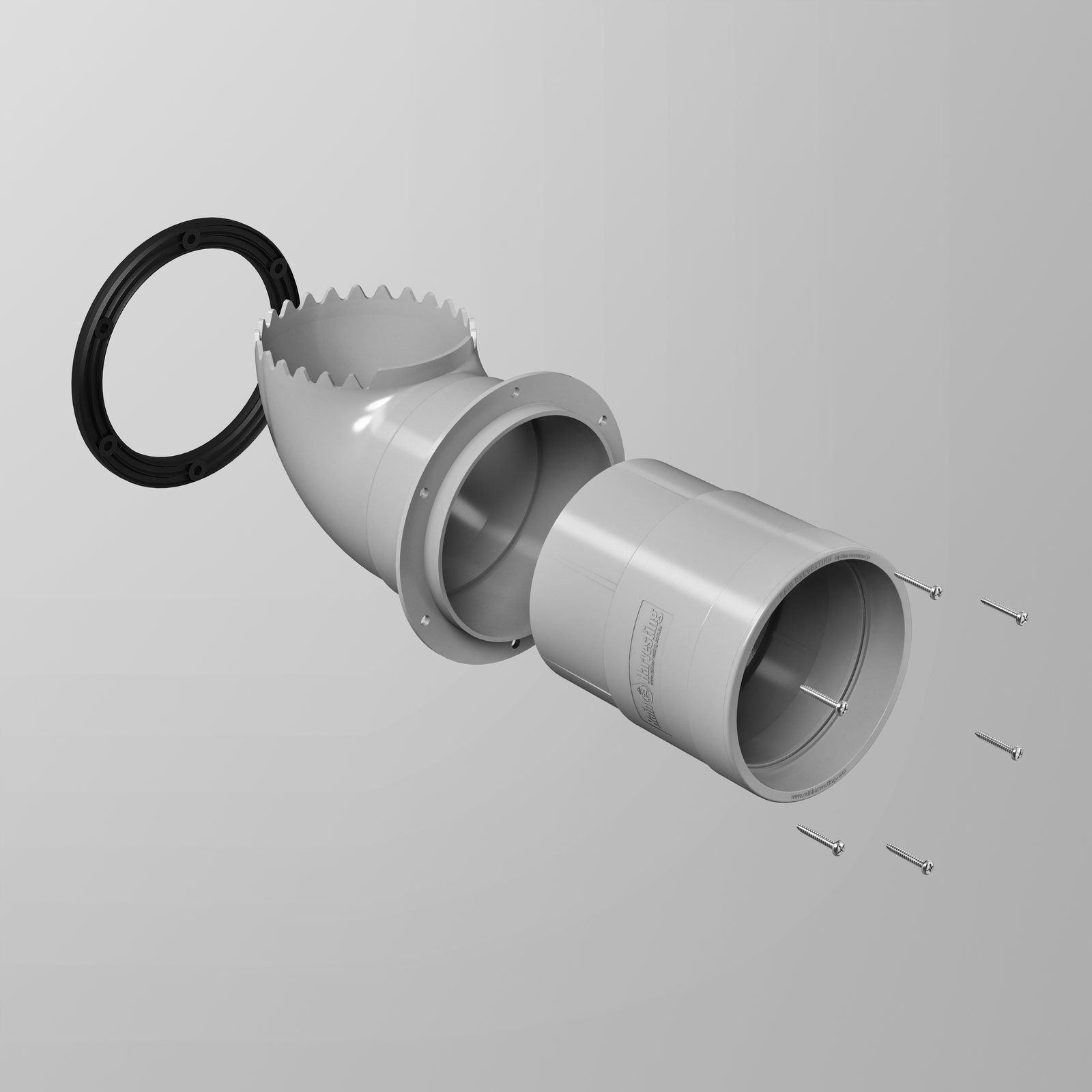 Flanged Tank Overflow Kit Extra High Volume - 5
