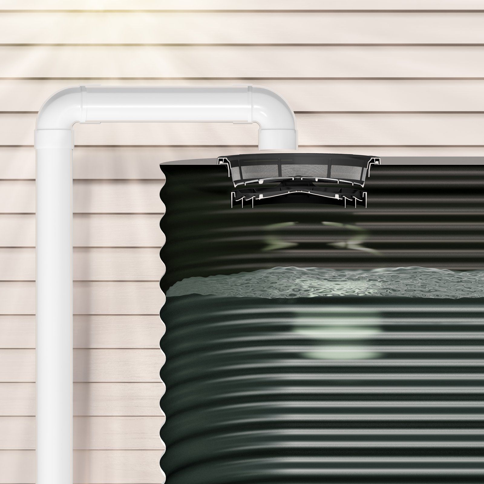 Easy Fit Side Mesh Tank Screen and Solar Shield Kit w/ Clip on Ring - 8