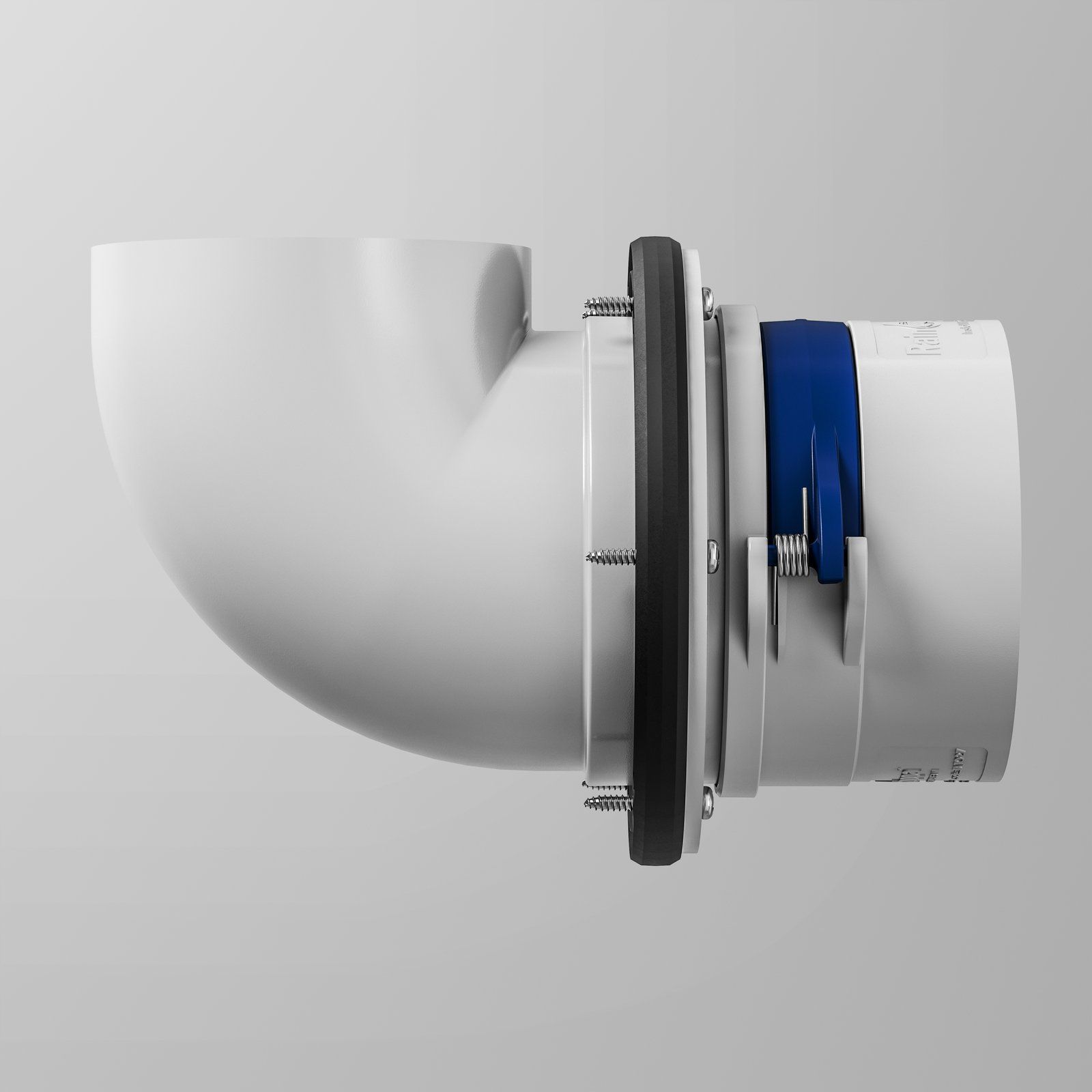 Flanged Tank Overflow Kit High Volume w/ Mozzie Stoppa Hinged