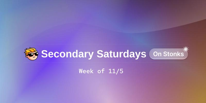 Secondary Saturdays - 11/5