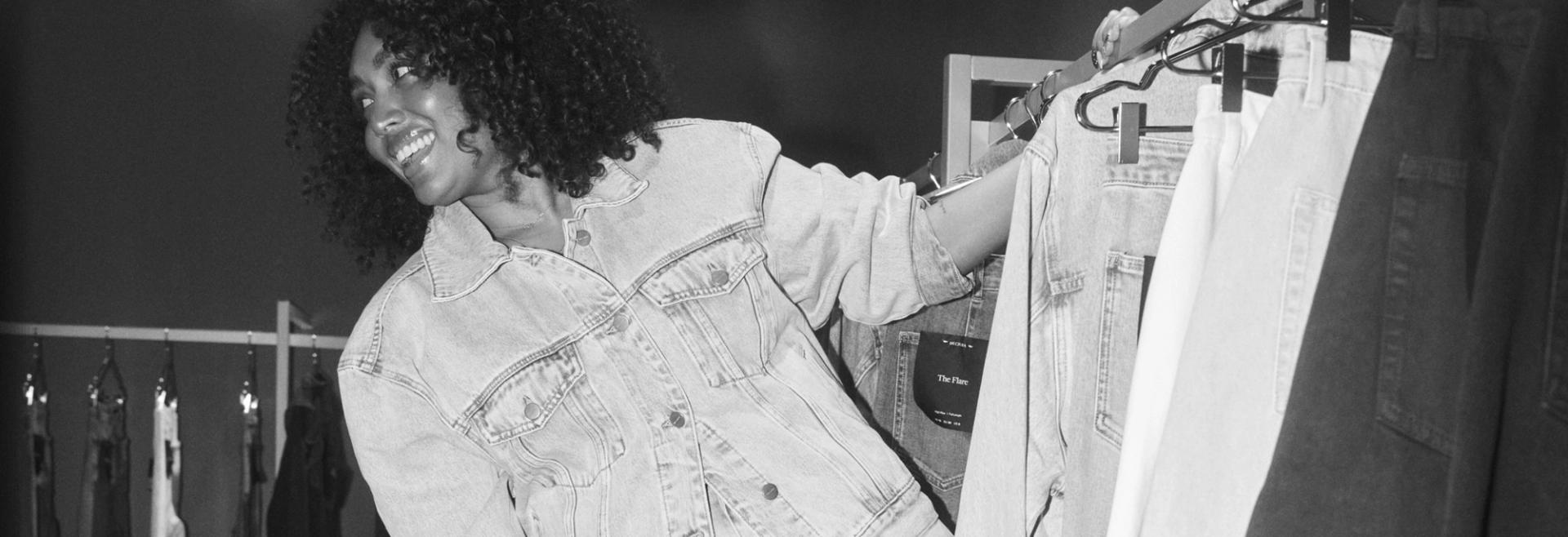 DECJUBA CEO, Audrey, at the Denim Studio