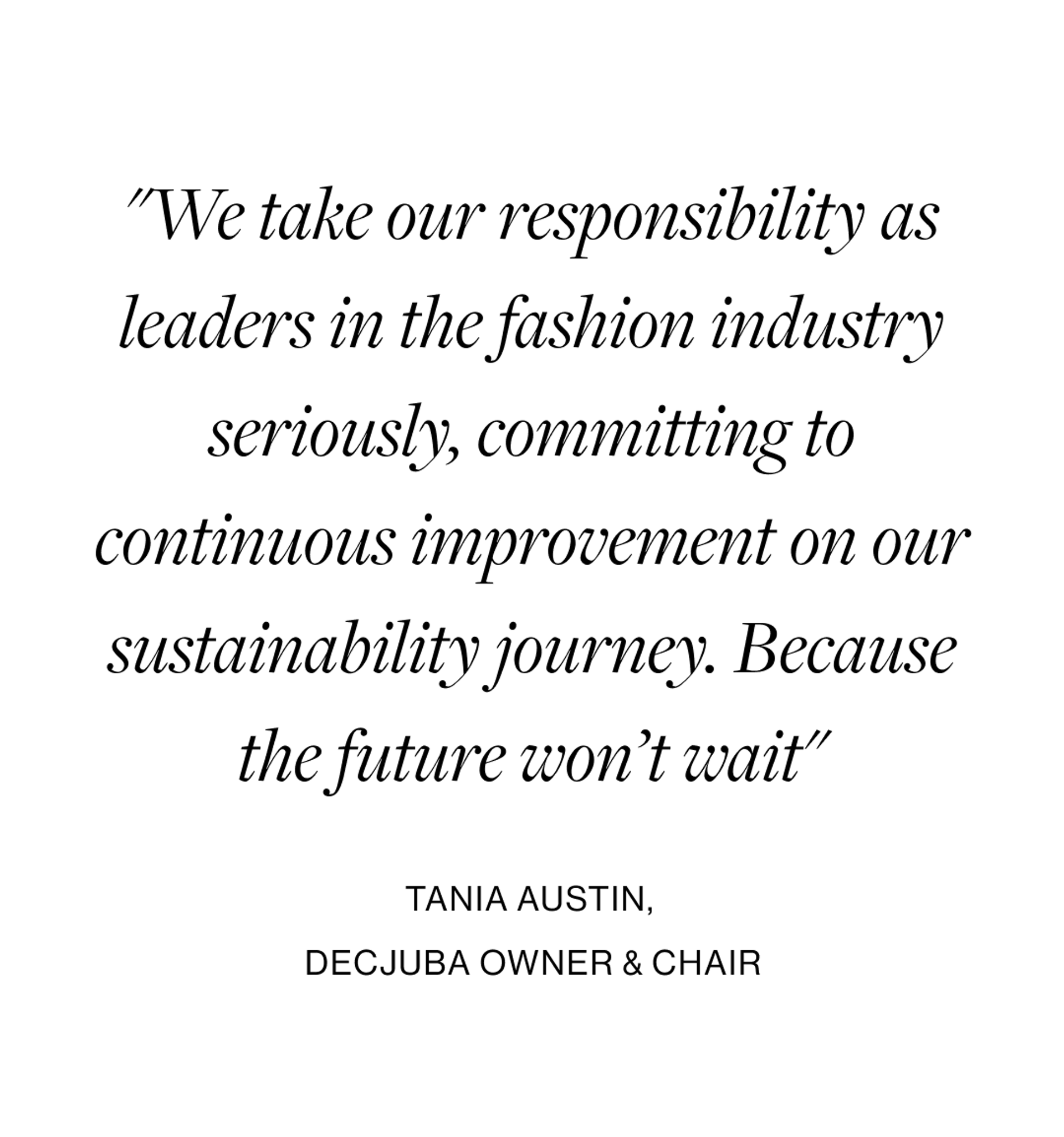 DECJUBA Future | Tania Austin