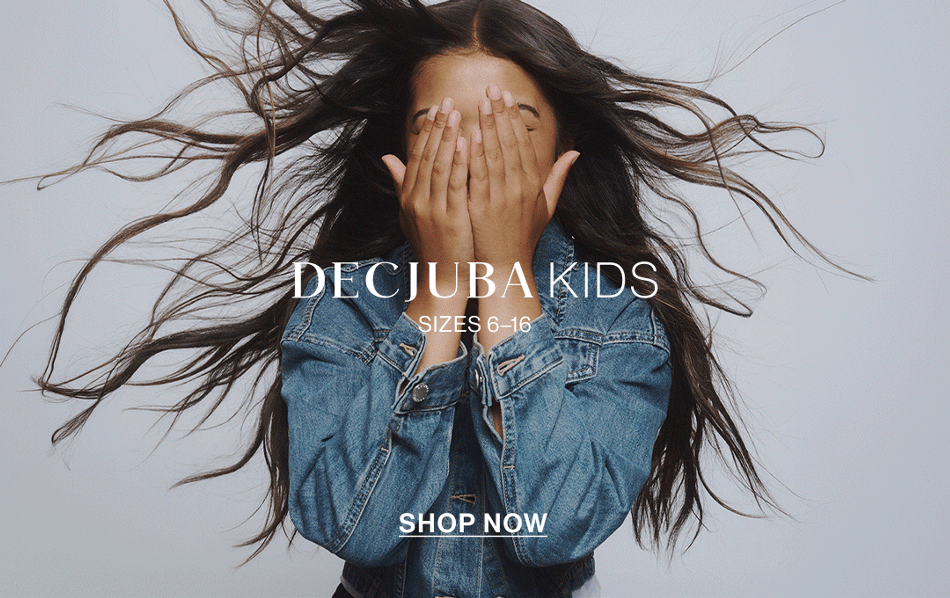 GIF of young model wearing DECJUBA Kids