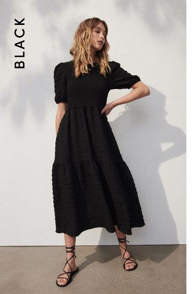 midi dress with sleeves australia