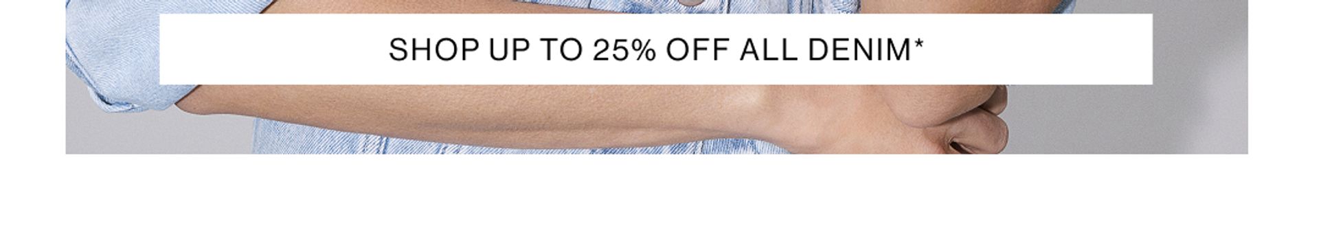 Close up image of Jess Hart in the Nakita Denim Jacket. SHOP 25% OFF DENIM.