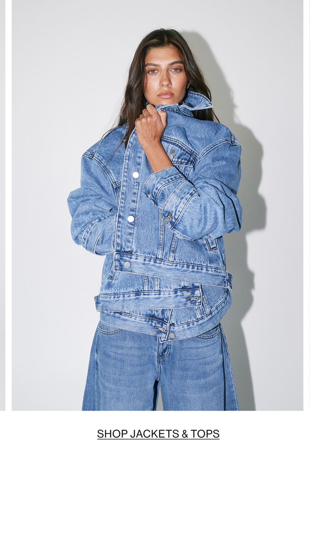 SHOP DENIM JACKETS AND TOPS