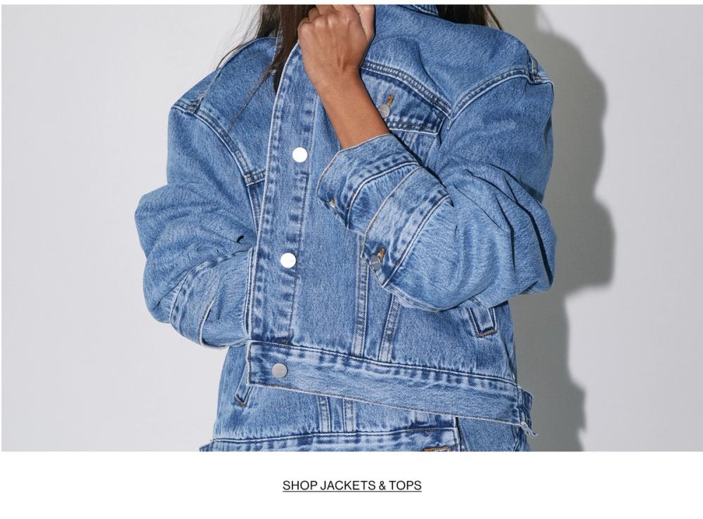 SHOP DENIM JACKET AND TOPS