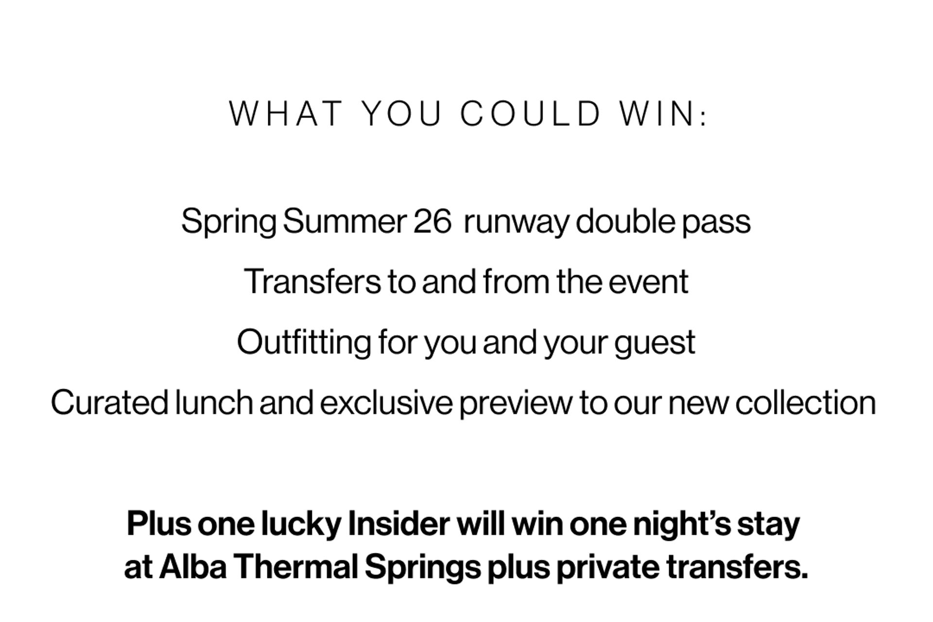 What You Could Win