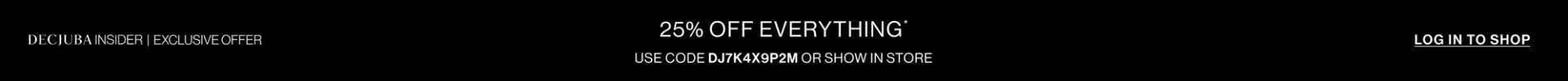 25% OFF EVERYTHING RETARGET