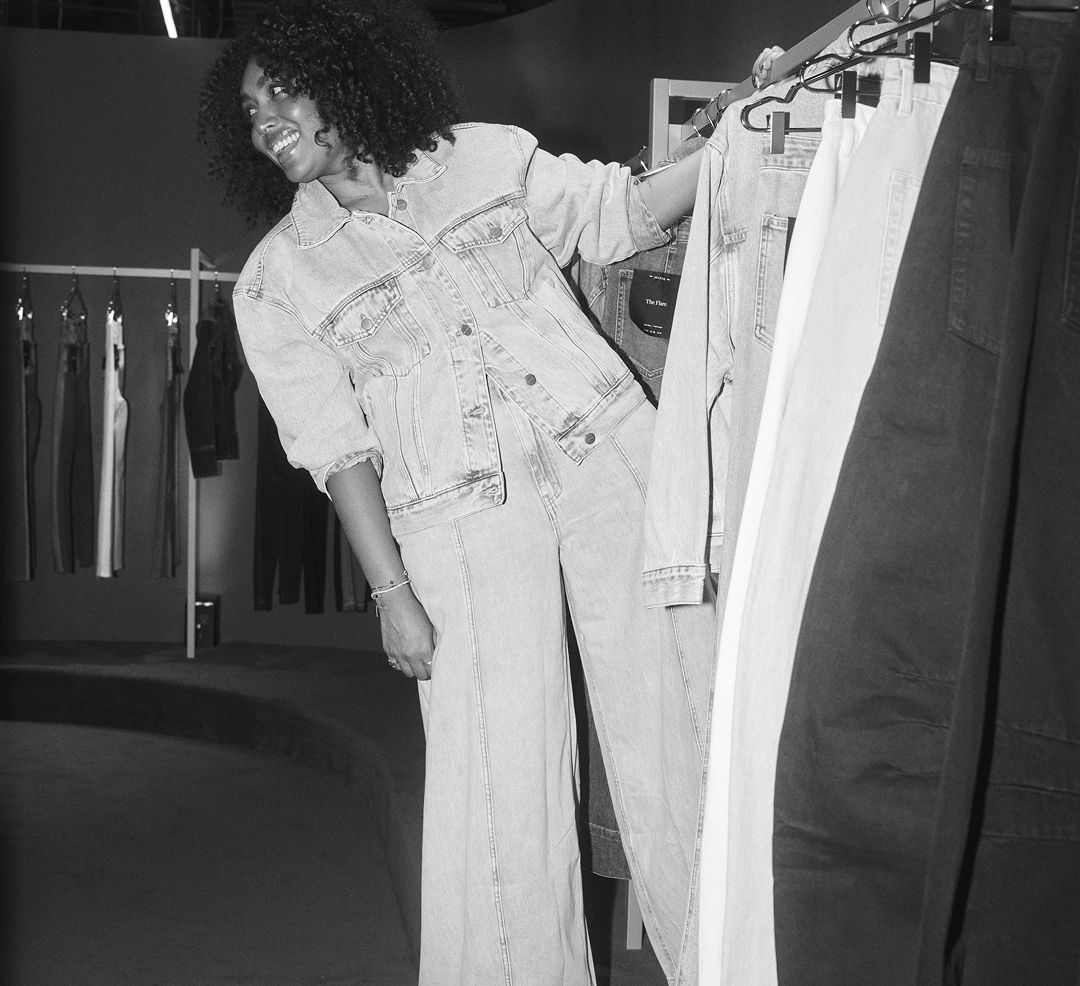 DECJUBA CEO, Audrey, at the Denim Studio