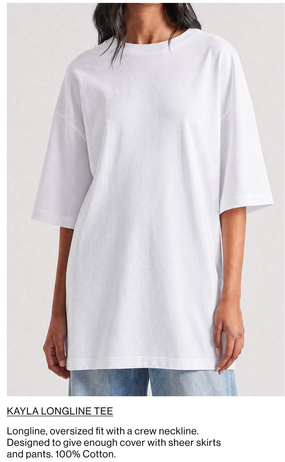 SHOP THE KAYLA LONGLINE TEE