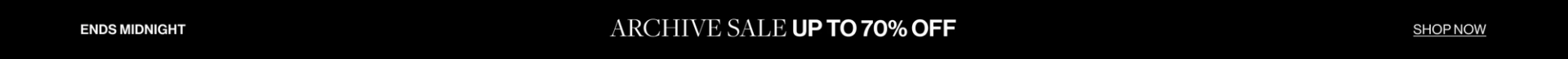 ARCHIVE SALE UP TO 70% OFF TOP BANNER