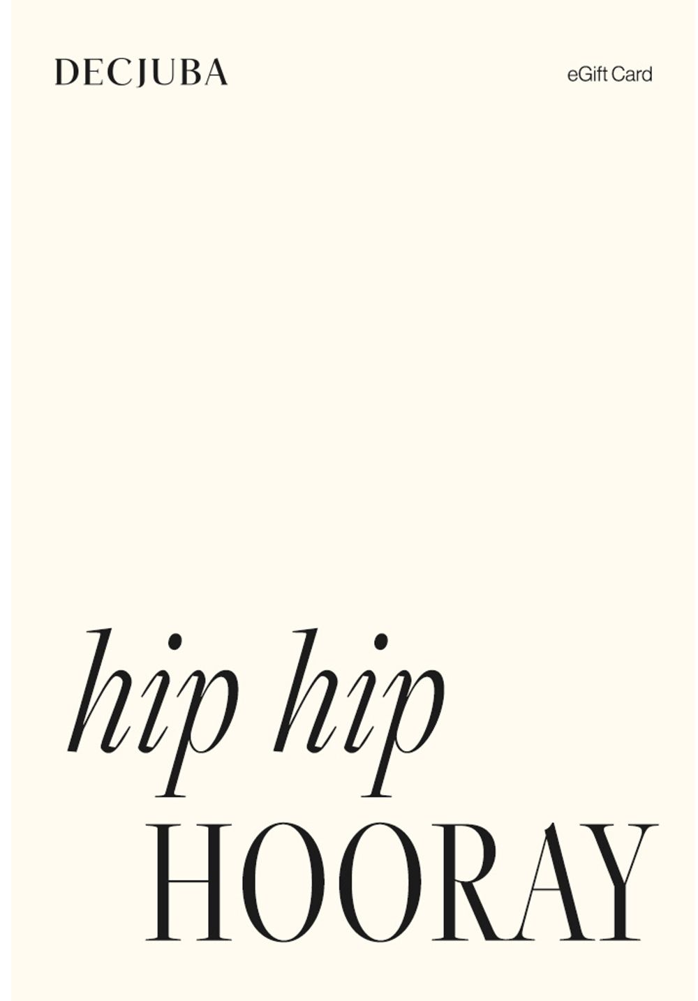 HIP HIP HOORAY