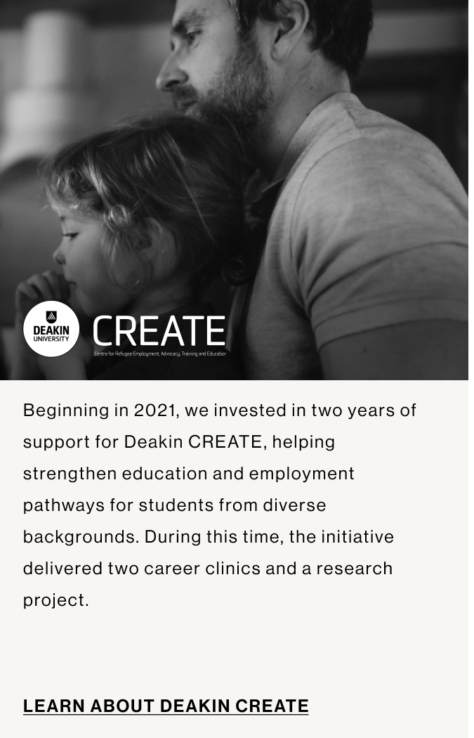 DEAKIN UNIVERSITY CREATE