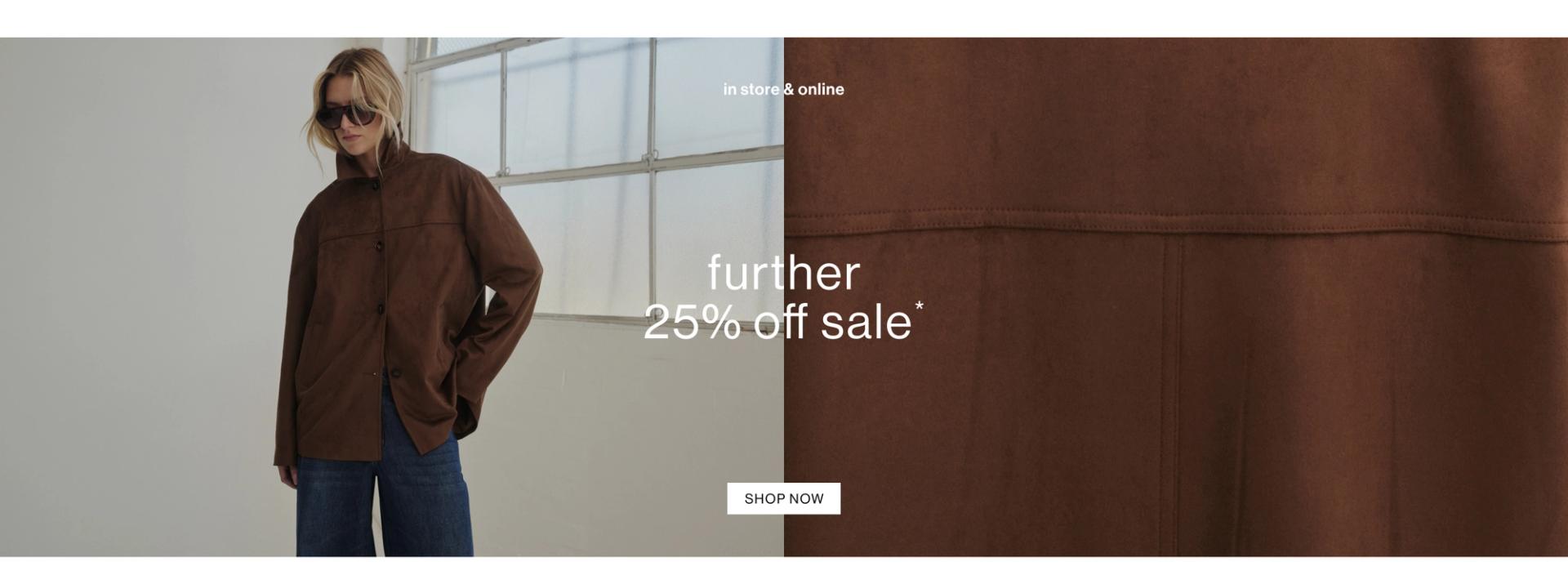 TAKE A FURTHER 20% OFF SALE