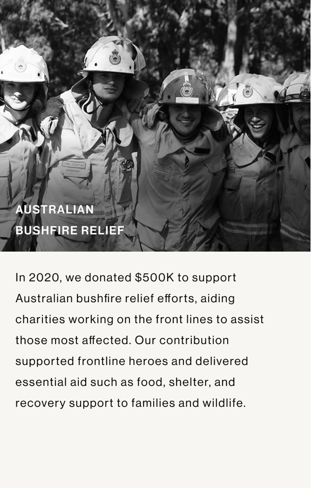 AUSTRALIAN BUSH FIRE RELIEF
