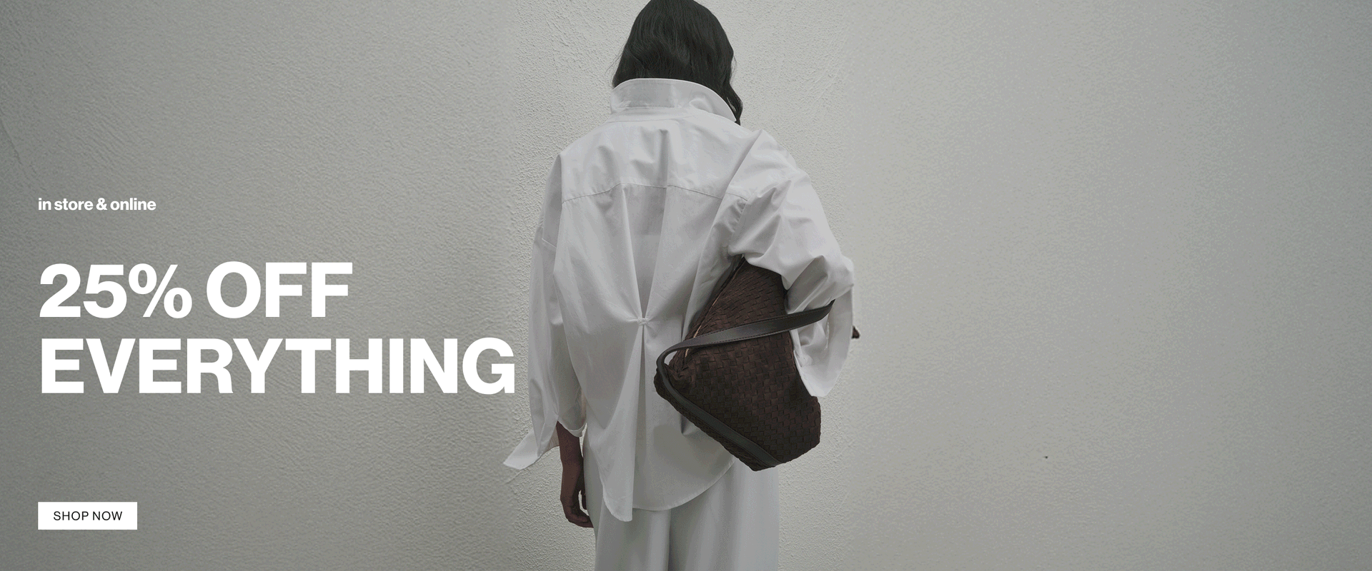 GIF of images. Text reads "25% off everything"