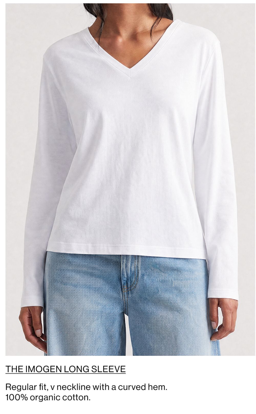 IMOGEN V NECK LONG SLEEVE 